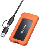 KOOTION Extreme Tragbarer SSD 512GB USB-C bis zu 2000 MB/s Externer SSD-USB 3.2 GEN 2x2 Tragbarer Festk&ouml;rperantrieb mit Schutzh&uuml;lle Schockdichte wasserdichtem Typ-C externer Festk&ouml;rperantrieb f&uuml;r PC