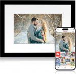 Digitaalne pildiraam, Rollei Smart Frame WiFi 110 10,1-tolline Frameo digitaalne pildiraam 1280 x 800 IPS puuteekraan 32 GB m&auml;lu must raam digitaalne pildiraam