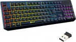 KLIM Chroma Gamer Hispaania juhtmevaba klaviatuur - K&otilde;rge j&otilde;udlus - v&auml;rviline valgustus - must - RGB PC Windows, Mac PS4