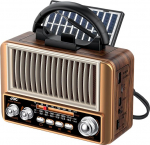 Kaasaskantav p&auml;ikesepaneeliga retro raadio, nostalgiline raadio Bluetoothiga, Am / FM / SW-raadio, lihtne kasutada, kvaliteetne kontroll ja puidust korpus v&otilde;imsa heli jaoks, lihtsad raadiod pension&auml;ridele