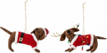 Bloomingville Monty ornament, villane, pruun, L11.5xH12xW4/L11.5xH10xW4 cm, 2 tk, komplektis.