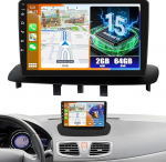 CAMECHO Android 15 2G+64G Autoradio f&uuml;r Renault Megane 3 Export 2009-2014 mit Carplay Android Auto Navi WiFi 9-Zoll Incell Touchscreen mit GPS Bluetooth5.0 FM/RDS+HD Tagfahrkamera