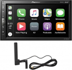 Pioneer SPH-EVO62DAB-AN meediakeskus - 6,8-tolline puuteekraan, 1,5 A kiirlaadimine USB, Apple CarPlay, Android Car, DAB/DAB+ digitaalne raadio, Bluetooth, 13-bandiline ekvalaiser, sisaldab antenni.
