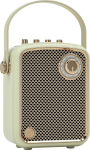 Retro Tragbarer Bluetooth-Lautsprecher mit Griff, Vintage-Design, kabelloses Audio (Beige)