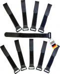 Mustad Velcro kaablipaelad koos pandlaga, taaskasutatav Velcro rihm, 20 mm lai nailon, taaskinnitatav t&otilde;mblukuga kotiga