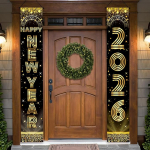 KatchOn, Happy New Year Door Banner 2024-183 x 30,5 cm, Happy New Year Banner | Happy New Year Door Sign 2024, Happy New Year Decorations 2024 | New Year's Eve Banner, New Year's Eve Party Supplies