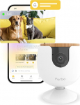Furbo Mini Pet Camera + Home Security Package [Premium with Subscription]: Smart Camera with Colour Night Vision 2-Way Audio Bark or Meow Alarm