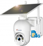 Ctronics 2.5K 4MP: 3G/4G LTE Surveillance Camera with SIM Card, 4G Outdoor Camera Solar, 2-Way Audio, PIR Human Detection, Pan 355 Tilt 90 Zoom Solar Camera Compatible with Phone/Tablet/PC, IP66