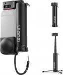 Ulanzi MT98 Selfie Stick Statiiv, mis &uuml;hildub Insta360 X4/X5/X3/Ace Pro/ONE X2, kokkupandav actionkaamera statiiv DJI Osmo Pocket 3 jaoks; 1/4-tolline k&auml;eshoitav pulk; 57 cm n&auml;htamatu Selfie Stick