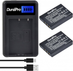 DuraPro 2 x KLIC-5001 DB-L50 aku + LCD USB laadija Kodak EasyShare P712 P850 P880 Z730 Z730 Z7590 Z7590 Z760 Z760 DX6490 DX7440 DX7590 ddd7590 DX7630 Zoom digikaameratele