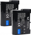 2 x SK aku &uuml;hildub Nikon EN-EL15 < 2250 mAh > EN-EL15c EN-EL15b EN-EL15a jaoks Nikon < Z8 Z7 II Z6 II Z5 Zf > D500 D800 D850 D7200 D7500-1 V1