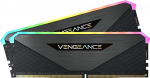 Corsair Vengeance RGB RT 16GB (2 x 8GB) DDR4 3200MHz C16 m&auml;lu (d&uuml;naamiline RGB valgustus, optimeeritud AMD 300/400/500 seeria, Intel 300/400/500 seeria jaoks) Mustanahaline