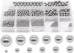 600Pcs 12 suurus Stahlzelle Balls Sortierung Kit Kompatibel mit Bearings, Casters, Drawer Slides und sarnased (1-8mm)