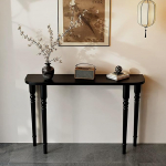 Retro Wohnzimmer Aus Holz konsoolilaud, Eingangsbereich Foyer konsolentisch, Dekorativ K&uuml;nstlerisch flurtisch, Innenbereich Flur flurm&ouml;bel konsolentisch, Einfache Installation.(Nero,100*30*80cm)