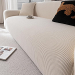 Elastne k&otilde;ikeh&otilde;lmav diivanikaitse, Polar Fleece diivanikate koos kattega, libisemiskindel universaalne diivanikate 2/3/4-kohvrile (beež 1.145-185 cm)