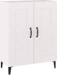 vidaXL k&uuml;ljepaneel valge 69.5x34x90 cm puidust komposiitpuiduga