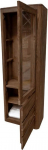 MASSIVMOEBEL24.DE Toronto vitriinkapp 70 x 145 x 40 Sheesham/Roosapuu suurused, v&auml;rv: Suurus: 70 x 40 x 202 cm (B x S x K x K).