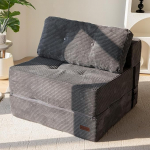 MAXYOYO kokkupandav diivan koos unefunktsiooniga, konverteeritav diivanvoodi suure tihedusega tugivahuga, kaasaskantav 4-in-1 kokkupandav tool, mis muutub p&otilde;randal lebotamiseks, mitmek&uuml;lgne p&otilde;randasuvila