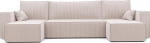 312 x 145 cm Cord Living Landscape U-kujuline magamisfunktsiooniga (268 x 125) ja voodikast - U-kujuline diivan magamisfunktsiooniga - Cord Diivan Beige