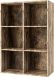 Garvis 6-tasandiline raamaturiiul (Rustic Brown)