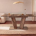 B&D home Willem 11201-WE-EITE S&ouml;&ouml;gilaud pikendatav 120-160 x 80 cm 4-6 inimesele Puidust k&ouml;&ouml;gilaud koos sambaga s&ouml;&ouml;gituppa, k&ouml;&ouml;ki, Skandinaavia modernne disain, Texas Oak,
