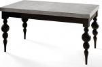 Lena Ristk&uuml;likukujuline s&ouml;&ouml;gilaud pikendatav laud Suurus 200-300 x 100 x 78,5 cm elutoa laud hall, mustade jalgadega