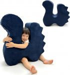 Dinosaurus Sensory Squeeze Rocker Seat autistlikele lastele | 28-Zoll Gro&szlig;e Blaue Tiefdruck-Sensory Toys | Schaumstoff-Sensory Sitzm&ouml;bel f&uuml;r Autismus und ADHS-Suchende