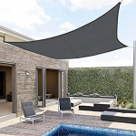 Sunny Guard awning, Rectangular Sun protection, Waterproof, Weather protection, Impregnated, Awning, Canopy, UV protection For Balcony, Terrace, Garden, 3x4, charcoal