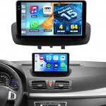 CAMECHO 4+64G Android 15 Autoradio Renault Megane 3 Export 2009-2014 koos juhtmevaba Carplay Navi, 2 DIN Carplay raadio 9-tollise IPS puuteekraaniga Bluetooh FM/RDS, Android Car Display + tagurdamine
