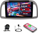[4G+128G] Inefala Android 15 Autoradio f&uuml;r Micra 3 K12 2002-2009 mit Wireless Carplay Android, 9 Zoll Touchscreen Radio mit Navi GPS WiFi RDS/FM Bluetooth EQ SWC R&uuml;ckfahrkamera Mic