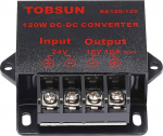 DC 24V to 12V 10A Converter DC pinge reduktor regulaator Step Down Buck Converter toiteallikas Volt trafo moodul (24V to 12V 10A Converter)