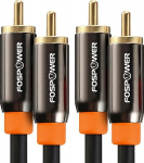 FosPower 2 Pack 3ft digitaalne audio koaksiaalkaabel 24K kullatud &uuml;hendused Premium S / PDIF RCA mees RCA mees koduteatri HDTV subwoofer HiFi s&uuml;steemide jaoks
