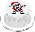 Weihnachtsmann mit Sonnenbrille Xmas Kost&uuml;m Dabbing Santa PopSockets PopGrip f&uuml;r MagSafe