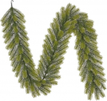 Black Box Trees Nagoya Garland LED-valgustusega - L270 x l&auml;bim&otilde;&otilde;t 20 cm - roheline