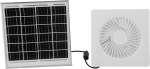 Solarabgase L&uuml;fter, 6 Zoll 8w Wetter Solar Panel L&uuml;fter f&uuml;r Kleine H&uuml;hnerkoops Treibhausgutluftkreislauf