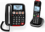 Swissvoice Xtra 3355 Combo juhtmega suurte klahvidega telefon koos automaatvastajaga, lisak&auml;ekomplektiga, kuuldeaparaadiga &uuml;hilduv, k&otilde;ne kaitsega