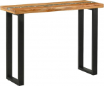 vidaXL Konsolentisch Braun 100 x 35 x 75 cm Massivholz Teak, Moderner Konsolentisch, rechteckig, strapazierf&auml;higer Stoff, stylisches Design, perfekt f&uuml;r Moderne R&auml;ume