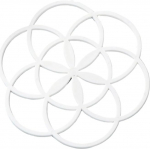 Premium-Tischset aus Silikon, hitzebest&auml;ndig, Tischset, Tassenunterlage, Tellerunterlage, rutschfestes Design, Tischsets und Untersetzer for Schutz des Esstisches for den Heimgebrauch(White 6pcs)