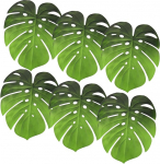 VALICLUD Eva Monstera lauakatted, komplekt 6, soojuskaitse, libisemisvastased, rohelised peolauad, soojusisolatsioon, kiirelt kuivav, k&ouml;&ouml;ki, s&ouml;&ouml;gitegemisele