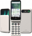 Doro - Aurora A20 Flip nutitelefon - vanemate mobiiltelefon - lihtne kasutada - GPS-positsiooniga abinupp - kuuldeaparaadiga &uuml;hilduv - USB-kaabel kaasas - luustikuga