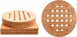 Bambus-Tischsets, Tischsets mit Korkr&uuml;ckseite, atmungsaktives Tischset, Western-Restaurant-Tischsets, Glastopf-Untersetzer, Tischsets in Mehreren Gr&ouml;&szlig;en (#6)