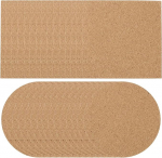 PATIKIL 3,94" 2mm Dicke Selbstklebende Korkplatten, 60 St&uuml;ck Quadrate Runde Korktafel Korkfliesen Matte f&uuml;r Pinnwand Untersetzer DIY Basteln Wanddekoration