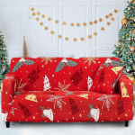 Luxudecor J&otilde;ulud Diivan Slipcover, j&otilde;ulupuu kingitus, Lumehelbeke diivanikate 2 istekohale, veniv, elastne, m&ouml;&ouml;bli kaitsja, j&otilde;ulumotiiv, diivanikate lastele, lemmikloomadele