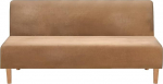 Armless Futon diivanvoodi kate - High Stretch Soft Velvet Folding Diivan Seat Covers Armless Armless Sofa Bed Slipcover Diivan Diivan Protector Sobib 2-3 istekohaga kokkupandav diivanvoodi (Camel)