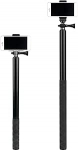 3 meetri pikkune laiendatud v&auml;ljaanne Selfie Stick X3 Go 3 Ace, X3 ONE X2 ja teiste aktsioonikaamerate jaoks, n&auml;htamatu Selfie Stick Monopod 1/4 tolliga