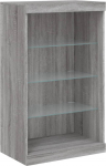 vidaXL Sonoma Sideboard, kapp, palju hoiuruumi, LED tuledega k&otilde;rgkapp, k&uuml;lgkapp, k&uuml;lgkapp, seisev kapp, kaasaegne, hall