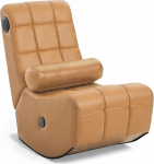 Allyson&reg; l&otilde;&otilde;gastav tool elutoas - Mugav Lounge & TV tool mugava istmega, sisetool lugemiseks ja televiisori vaatamiseks, Bluetooth k&otilde;larite ja USB pesaga, khaki v&auml;rvi