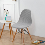 Mateju Stretch Modern Shell toolikatted, 1, 2, 4, 6, 8, pestav kate, Skandinaavia toolikate s&ouml;&ouml;gitoa toolidele, k&ouml;&ouml;k, pulmad, kontor, banketid, peod, dekoratsioon (6 tk, helehall)