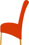 Moderner Stretchstoff XL Stuhlhussen f&uuml;r Esszimmer Hotel,Abnehmbarer waschbarer Spandex 2/4/6er Set Feste Gro&szlig;e Esszimmerstuhl Schonbez&uuml;ge (Orange,6 Pack)