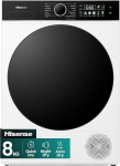 Hisense DH3I802BWCD trummelkuivati, 8 kg, kondensaator soojuspumbaga, 3i, 18 programmi, ConnectLife, niiskusandur, kortsumisvastane, TwinAir, energiat&otilde;hususe klass C, valge